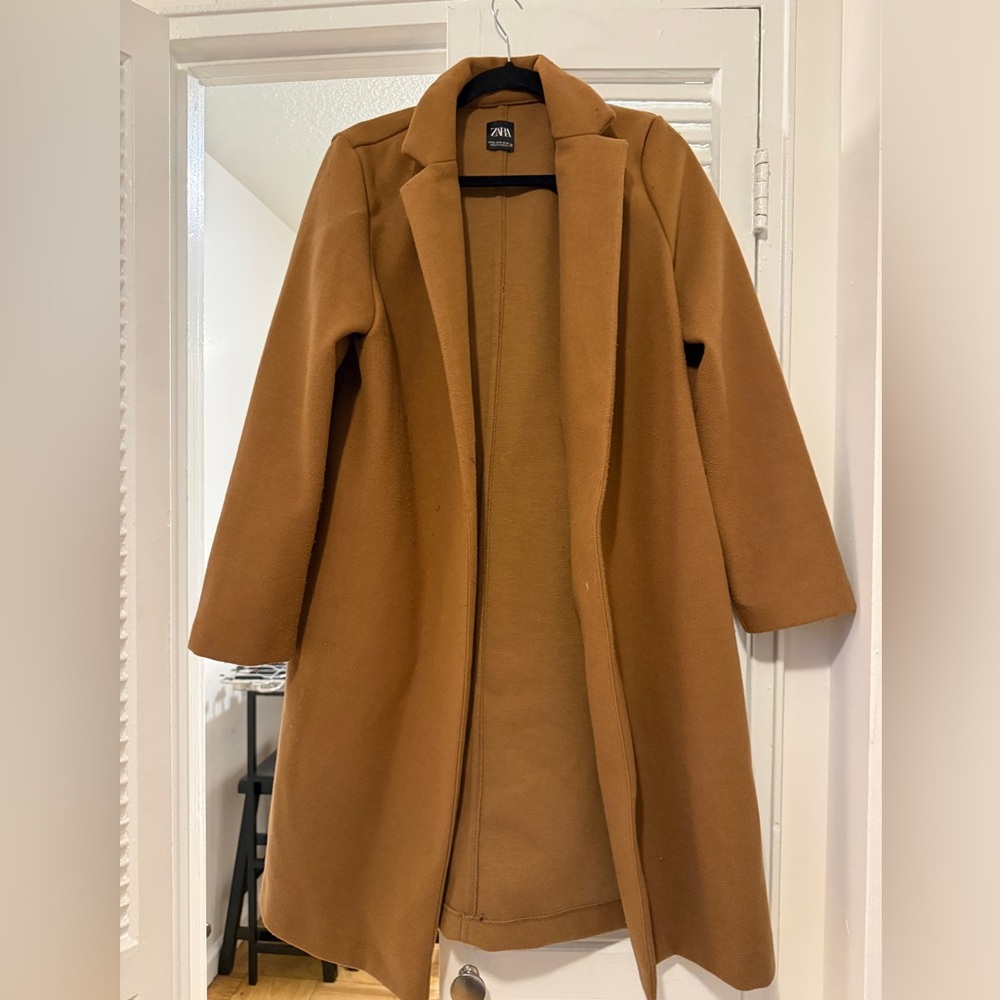 Zara Women's Camel Trench Coat